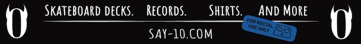 Banner ad for Say-10 Records